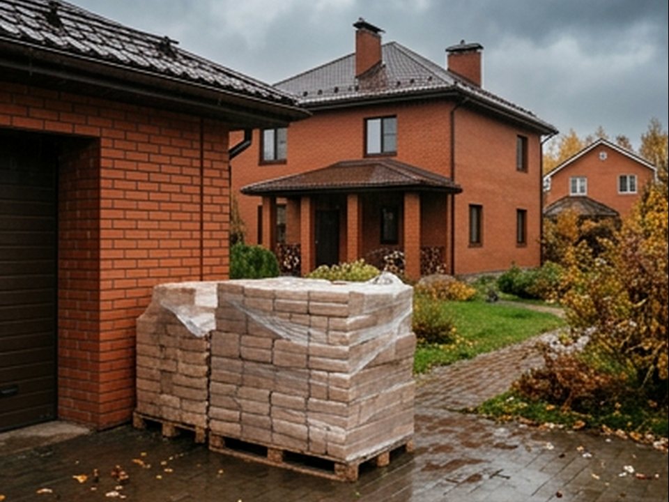 декоративная поленница — Тихий переулок, 21Б, Симферополь